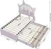 okwish Kinderbett Flachbett 90×200 cm mit ausziehbares Produktbild-Vorschau 6