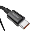 Baseus, USB-C / USB-C Kabel 100W 2m Schnellladung, Schwarz Produktbild-Vorschau 3