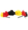 Haarschmuck Blumiger Haarreif Fan Schwarz-​Rot-Gold Produktbild-Vorschau 3