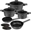 A set of cookware arranged on a white background. Produktbild-Vorschau