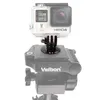 A GoPro HERO4 camera is mounted on a tripod head. Produktbild-Vorschau