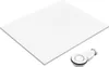 SMC Duschwanne 120x100cm weiß Steinoptik mit Ablaufgarnitur Produktbild-Vorschau 1