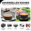 FCH Gusseisen Topf 26cm - 5QT-4.6L Emaille Bräter mit Produktbild-Vorschau 8