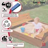 KOTARBAU® Sandkasten mit Abdeckung 100x100 cm Sandkiste aus Produktbild-Vorschau 5