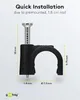 Goobay 64681 Morsetto per cavi 8 mm, nero, 8 mm - Fissaggio Anteprima dell’immagine prodotto 4