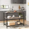 Hoppa! | Kücheninsel | Braun/Schwarz | Stahl - 120 x 52 x Produktbild-Vorschau 4