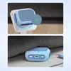 Two images showing a blue and gray charging case for AirPods Pro, one on a white charging stand and the other on a gray couch. Anteprima dell’immagine prodotto