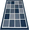 Teppich SPRING 20426994 Quadrate, Rahmen geschlungen - blau Produktbild-Vorschau 1