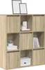vidaXL Bücherregal Sonoma-Eiche 89x24x101,5 cm Produktbild-Vorschau 2