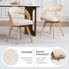 Lot de 2 chaises de salle à manger en bois, avec assises Voir les images du produit 2