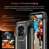 A close-up marketing image of a rugged smartphone, showcasing its camera features and a lifestyle shot of people running on the screen. Náhľad obrázku produktu