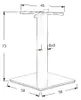 Tischgestell aus Metall SH-5002-6, für Büro, Hotel, Produktbild-Vorschau 2