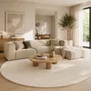 Luxus Super Soft Hochflor Teppich Melia Creme Rund, Produktbild-Vorschau 1