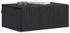 vidaXL Wandmontierter Nachttisch 2 pcs Schwarz 49 x 34,5 x Produktbild-Vorschau 2