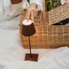 Zafferano Poldina Pro LED stolová lampa Corten, dobíjateľná Náhľad obrázku produktu 2
