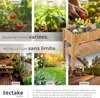 Potager sur pied avec étagère de rangement 119 x 57 x 90 cm Voir les images du produit 5