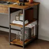 Biurko komputerowe loft industrialne rustykalny brąz z Podgląd zdjęcia produktu 7