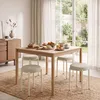 HOMCOM Esszimmerhocker 4er Set Stapelhocker mit Stahlbeinen Produktbild-Vorschau 8
