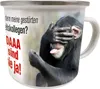 Kult Emaille Becher 0,5 L - Wo sind denn meine gestörten Produktbild-Vorschau 1