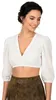 Dirndlbluse Erlabrunn Dreiviertelarm Puffarm ecru 34 Produktbild-Vorschau 7