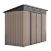 8x4 FT Metall Gerätehaus mit stabilem Metallfundament Produktbild-Vorschau 19