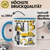 5. Geburtstag Geschenk Tasse Becher Jungen Jungs Baustelle Produktbild-Vorschau 3