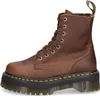 A single brown Dr. Martens boot is shown from the side against a white background. Produktbild-Vorschau