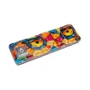 A rectangular metal tin with a stained-glass-like owl design, likely a watercolor paint set. Produktbild-Vorschau