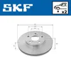 2x SKF Bremsscheibe VKBD 80160 V2 für TOYOTA AURIS (NZE18_ Produktbild-Vorschau 2