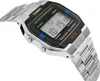 A digital watch with a metal band is shown from a slightly elevated angle against a white background. Podgląd zdjęcia produktu