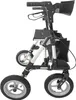 A side view of a white and black rollator walker. Náhľad obrázku produktu