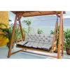 Gartenset hellgrau 100x60x50cm + 2 Kissen 42 x 42 cm Produktbild-Vorschau 6