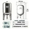 CHM GmbH® 50 L Membrankessel vertikal, Edelstahltank, Produktbild-Vorschau 2