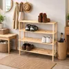 DOCHTMANN Scarpiera in legno a 4 ripiani 73,5x68x26 cm Anteprima dell’immagine prodotto 5