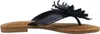 Lazamani Daisy Damen Leder-Zehentrenner Black Größe 41 Produktbild-Vorschau 7