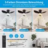 50W 3 Flügeln Deckenventilator mit Beleuchtung, LED Produktbild-Vorschau 6