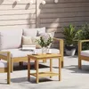 vidaXL Beistelltisch Öl-Natur 50 x 35 x 45 cm Massivholz Produktbild-Vorschau 2