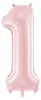 Palloncino in foil Numero 1 86cm rosa 76136 Anteprima dell’immagine prodotto 3