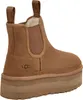 A single brown UGG Neumel Chelsea Platform Boot is shown from the side and back against a white background. Voir les images du produit