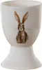 Clayre & Eef Coquetier 40 ml Beige Marron Porcelaine Lapin Voir les images du produit 1