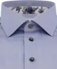 Eterna Luxury Hemd blau Comfort Fit Baumwolle Produktbild-Vorschau 3