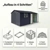 Albatros Profi Gerätehaus XXXL – verzinktes Metall in Produktbild-Vorschau 8