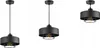 Three black pendant lights are displayed against a white background. Náhled obrázku produktu
