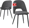 Albatros Esszimmerstühle mit Cord-Bezug 2er Set SILVI, Produktbild-Vorschau 1