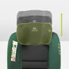 A child car seat with an adjustable headrest shown in multiple positions. Produktbild-Vorschau