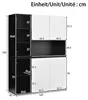 Merax Hochschrank mit LED-Leuchten, Vitrine mit Produktbild-Vorschau 10
