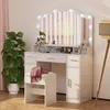 Toaletní stolek Vicco Lumira Bílá 110 cm se zrcadlem LED a Náhled obrázku produktu 7