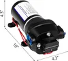 SucceBuy 12V FL-40 Hochdruck-Membran-Wasserpumpe, 40PSI Produktbild-Vorschau 8