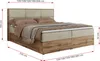 A diagram of a boxspring bed with dimensions indicated by red lines and numbers. Produktbild-Vorschau