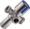 A 3-way angle valve made of stainless steel. Náhľad obrázku produktu